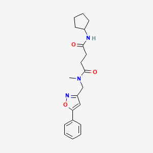 N'-cyclopentyl-N-methyl-N-[(5-phenylisoxazol-3-yl)methyl]succinamide