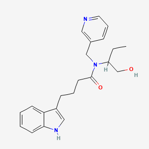 N-[1-(hydroxymethyl)propyl]-4-(1H-indol-3-yl)-N-(pyridin-3-ylmethyl)butanamide