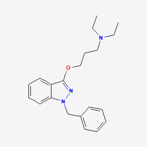 molecular formula C21H27N3O B589954 3-((1-Benzyl-1H-indazol-3-yl)oxy)-N,N-diethylpropan-1-amine CAS No. 47448-66-8