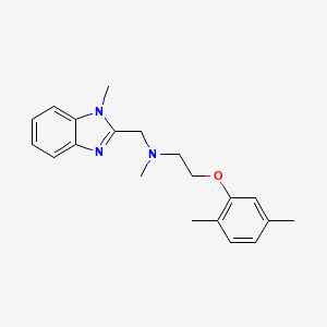 2-(2,5-dimethylphenoxy)-N-methyl-N-[(1-methyl-1H-benzimidazol-2-yl)methyl]ethanamine