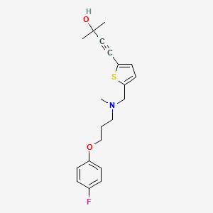 4-(5-{[[3-(4-fluorophenoxy)propyl](methyl)amino]methyl}-2-thienyl)-2-methylbut-3-yn-2-ol