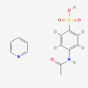 molecular formula C13H14N2O4S B589957 4-Acetamidobenzenesulfonic Acid-d4 Pyridine (Major) CAS No. 1794782-52-7