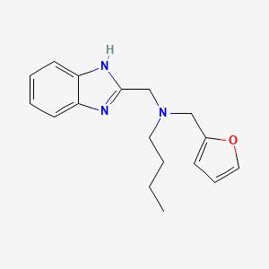 (1H-benzimidazol-2-ylmethyl)butyl(2-furylmethyl)amine