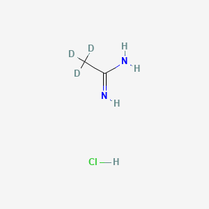 molecular formula C2H7ClN2 B589967 Acetamidine-d3 Hydrochloride CAS No. 74929-88-7