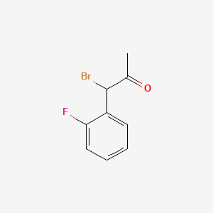 molecular formula C9H8BrFO B589968 1-Bromo-1-(2-fluorophenyl)propan-2-one CAS No. 1181569-67-4