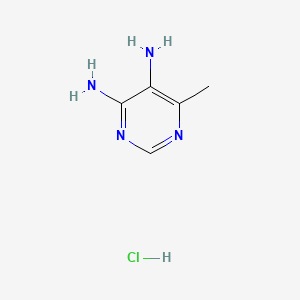 molecular formula C5H9ClN4 B589969 6-Methylpyrimidine-4,5-diamine hydrochloride CAS No. 1797132-20-7