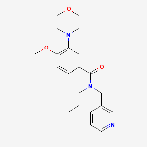 4-methoxy-3-morpholin-4-yl-N-propyl-N-(pyridin-3-ylmethyl)benzamide