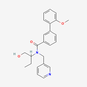 N-[1-(hydroxymethyl)propyl]-2'-methoxy-N-(pyridin-3-ylmethyl)biphenyl-3-carboxamide