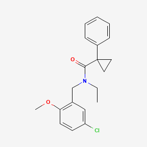 N-(5-chloro-2-methoxybenzyl)-N-ethyl-1-phenylcyclopropanecarboxamide