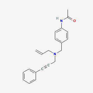 molecular formula C21H22N2O B5899747 N-(4-{[allyl(3-phenylprop-2-yn-1-yl)amino]methyl}phenyl)acetamide 