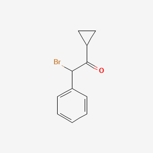molecular formula C11H11BrO B589977 2-Bromo-1-cyclopropyl-2-phenylethanone CAS No. 34650-68-5