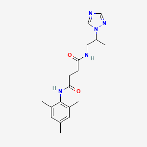 N-mesityl-N'-[2-(1H-1,2,4-triazol-1-yl)propyl]succinamide