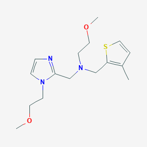 (2-methoxyethyl){[1-(2-methoxyethyl)-1H-imidazol-2-yl]methyl}[(3-methyl-2-thienyl)methyl]amine