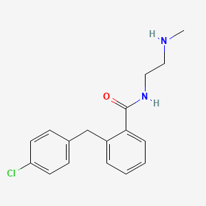 molecular formula C17H19ClN2O B5899807 2-(4-chlorobenzyl)-N-[2-(methylamino)ethyl]benzamide hydrochloride 