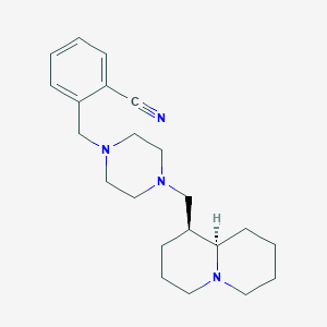 2-({4-[(1S,9aR)-octahydro-2H-quinolizin-1-ylmethyl]piperazin-1-yl}methyl)benzonitrile