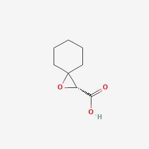 molecular formula C8H12O3 B589983 (2R)-1-oxaspiro[2.5]octane-2-carboxylic acid CAS No. 151586-69-5