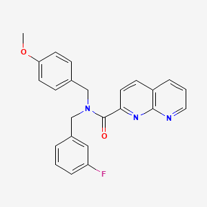 N-(3-fluorobenzyl)-N-(4-methoxybenzyl)-1,8-naphthyridine-2-carboxamide