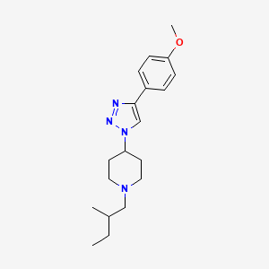 4-[4-(4-methoxyphenyl)-1H-1,2,3-triazol-1-yl]-1-(2-methylbutyl)piperidine