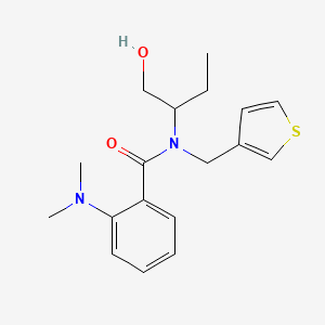 2-(dimethylamino)-N-[1-(hydroxymethyl)propyl]-N-(3-thienylmethyl)benzamide