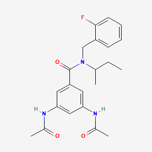 3,5-bis(acetylamino)-N-(sec-butyl)-N-(2-fluorobenzyl)benzamide