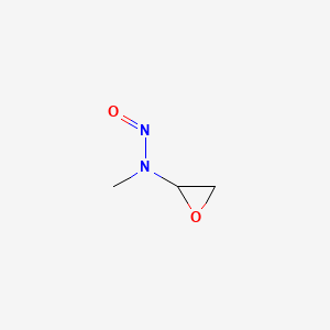 molecular formula C3H6N2O2 B589988 1-(N-Nitrosomethylamino)oxirane CAS No. 146285-60-1