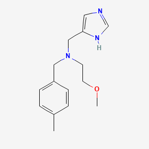 molecular formula C15H21N3O B5899889 (1H-imidazol-4-ylmethyl)(2-methoxyethyl)(4-methylbenzyl)amine 