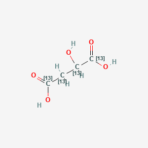 molecular formula C4H6O5 B589989 DL-Malic Acid-13C4 CAS No. 1258274-51-9