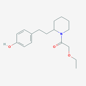 4-{2-[1-(ethoxyacetyl)piperidin-2-yl]ethyl}phenol