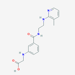 ({3-[({2-[(3-methylpyridin-2-yl)amino]ethyl}amino)carbonyl]phenyl}amino)acetic acid