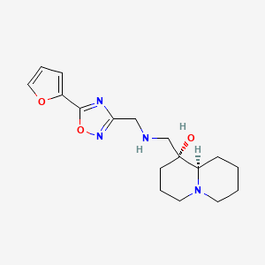 (1R,9aR)-1-[({[5-(2-furyl)-1,2,4-oxadiazol-3-yl]methyl}amino)methyl]octahydro-2H-quinolizin-1-ol