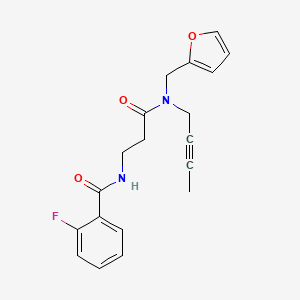 N-{3-[but-2-yn-1-yl(2-furylmethyl)amino]-3-oxopropyl}-2-fluorobenzamide