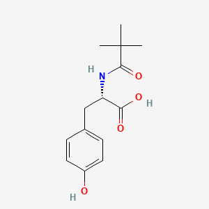 molecular formula C14H19NO4 B589999 N-(2,2-Dimethylpropanoyl)-L-tyrosine CAS No. 33019-85-1