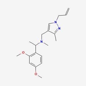 N-[(1-allyl-3-methyl-1H-pyrazol-4-yl)methyl]-1-(2,4-dimethoxyphenyl)-N-methylethanamine