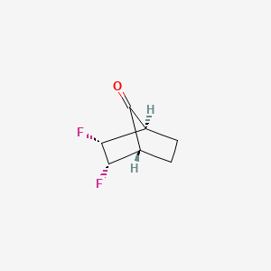 molecular formula C7H8F2O B590010 (1S,2S,3R,4R)-2,3-difluorobicyclo[2.2.1]heptan-7-one CAS No. 142473-47-0