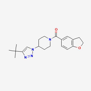 molecular formula C20H26N4O2 B5900105 4-(4-tert-butyl-1H-1,2,3-triazol-1-yl)-1-(2,3-dihydro-1-benzofuran-5-ylcarbonyl)piperidine 