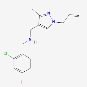 1-(1-allyl-3-methyl-1H-pyrazol-4-yl)-N-(2-chloro-4-fluorobenzyl)methanamine