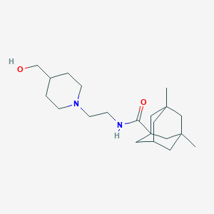 N-{2-[4-(hydroxymethyl)piperidin-1-yl]ethyl}-3,5-dimethyladamantane-1-carboxamide