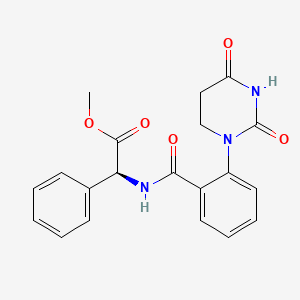 molecular formula C20H19N3O5 B5900124 methyl (2S)-{[2-(2,4-dioxotetrahydropyrimidin-1(2H)-yl)benzoyl]amino}(phenyl)acetate 