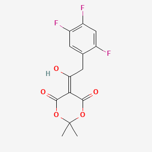B590013 5-[1-Hydroxy-2-(2,4,5-trifluorophenyl)ethylidene]-2,2-dimethyl-1,3-dioxane-4,6-dione CAS No. 764667-64-3