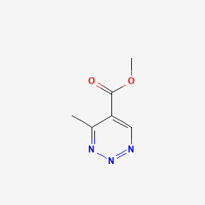 molecular formula C6H7N3O2 B590014 Methyl 4-methyl-1,2,3-triazine-5-carboxylate CAS No. 150017-44-0
