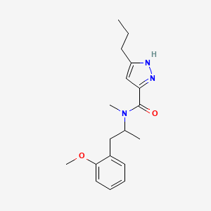 N-[1-(2-methoxyphenyl)propan-2-yl]-N-methyl-5-propyl-1H-pyrazole-3-carboxamide