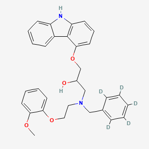 molecular formula C31H32N2O4 B590018 N-苄基卡维地洛-d5 CAS No. 1329792-68-8