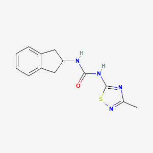 N-(2,3-dihydro-1H-inden-2-yl)-N'-(3-methyl-1,2,4-thiadiazol-5-yl)urea