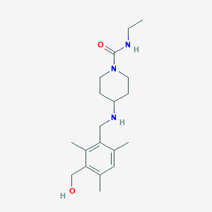 molecular formula C19H31N3O2 B5900206 N-ethyl-4-{[3-(hydroxymethyl)-2,4,6-trimethylbenzyl]amino}piperidine-1-carboxamide 