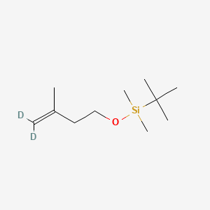 molecular formula C11H24OSi B590021 O-tert-Butyldimethylsilyl-2-methyl-but-1-en-4-ol-d4 CAS No. 1801342-75-5