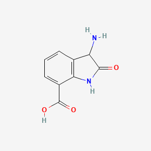 molecular formula C9H8N2O3 B590022 3-Amino-2-oxoindoline-7-carboxylic acid CAS No. 155997-47-0