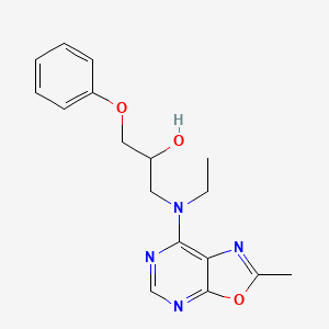 1-[ethyl(2-methyl[1,3]oxazolo[5,4-d]pyrimidin-7-yl)amino]-3-phenoxypropan-2-ol