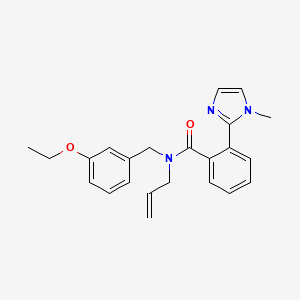 N-allyl-N-(3-ethoxybenzyl)-2-(1-methyl-1H-imidazol-2-yl)benzamide