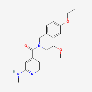 N-(4-ethoxybenzyl)-N-(2-methoxyethyl)-2-(methylamino)isonicotinamide