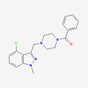 3-[(4-benzoylpiperazin-1-yl)methyl]-4-chloro-1-methyl-1H-indazole